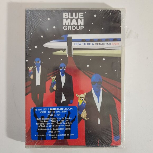 Blue Man Group How To Be A Megastar Live! DVD / CD Set - Picture 1 of 5